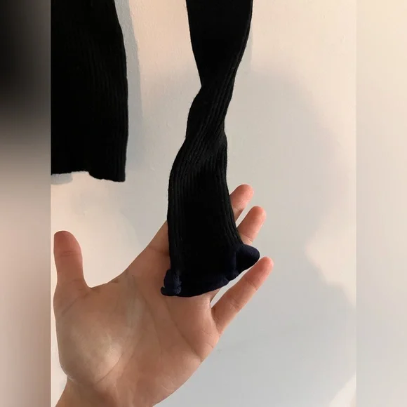 ACNE STUDIO Fitted Turtleneck Brick Ribbed Wool Sweater - Large - Picture 9 of 9